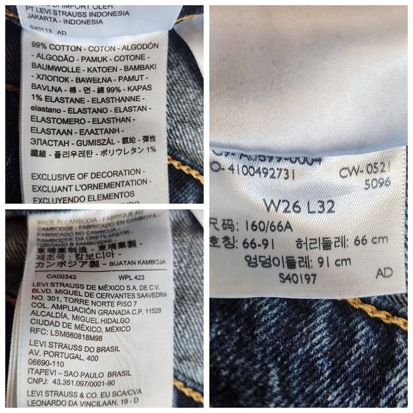 Levi's 70s High Flare Premium Big E Jeans Size 26/2 2021 Release - Picture 9 of 16